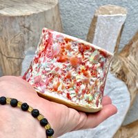 Handgemachte Teetasse Kunst Wildblumen Motiv von DaisyTableware