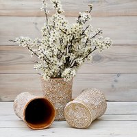 Handgemachte Wasser Tumbler Daisy Blumenmuster von DaisyTableware