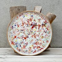 Keramik Servierplatte Mit Kunst Wildblumen Motiv von DaisyTableware