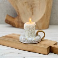 Kerzenständer Mit Griff Margerite Blumenmuster Kerzenständer Mit Griff Margerite Blumenmuster von DaisyTableware