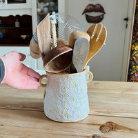 Küchenutensilien Halter Mit Griffen Gänseblümchen Blumenmuster von DaisyTableware