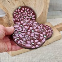 Wildblumen Untersetzer 2Er-Set, Strukturierte Und Bemalte Kirschblüten von DaisyTableware
