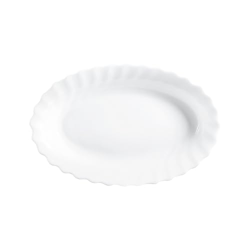 Dajar 00088 Ovale Servierplatte Trianon Luminarc, Glas, Weiß, 22 x 13, 6 x 2, 7 cm von Dajar