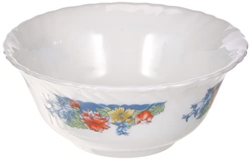 Dajar ARCOPAL Schale klein Glas weiß mit Blumenmuster 12 cm Florine mit gewelltem Rand Spülmaschine & Mikrowelle 1 Stück von Dajar