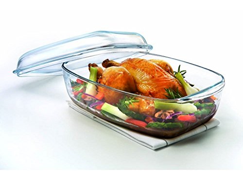 Glasdeckel für Hitzebeständiges Gefäß Pyrex 7 L von Dajar