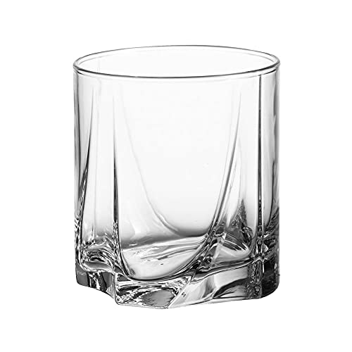 PASABAHCE Whisky Gläser 6er Set Luna 368 ml Trinkgläser Gläser Set Wasser Spülmaschinenfest transparent von Dajar