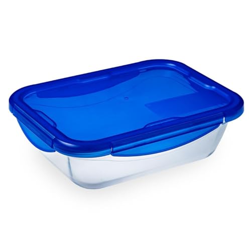 Pyrex Cook & Go Recipiente Rectangular 1,9L / 25x19x7cm, Azul von Pyrex