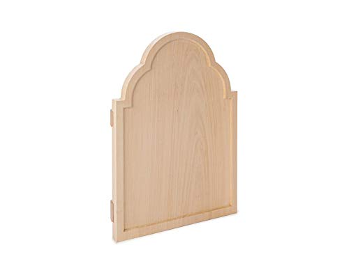 Dal Molin Ikonen tafel, aus Lindenholz, Modell TR, Größe 40x60, geschnitzter Brett, mit Keilen, roh von Dal Molin