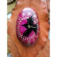 Spirit Energie Krafttier Stein Rabe Krähe Spirit Energie Krafttier Stein Rabe Krähe von DalayaArt