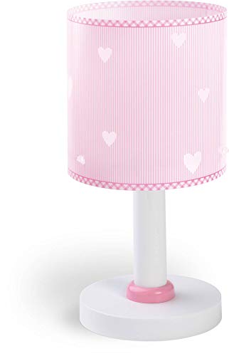 Dalber 62011S Sweet Dreams Tischlampe, Plastik, rosa, 15 x 15 x 29 cm von Dalber
