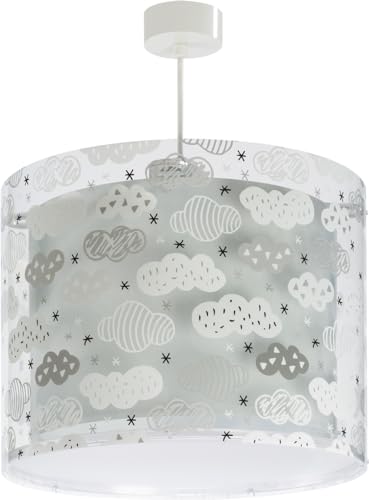 Dalber kinderlampe Pendelleuchte Hängelampe Clouds Wolken Grau kinderzimmerlampe, 33 x 33 x 25 cm von Dalber