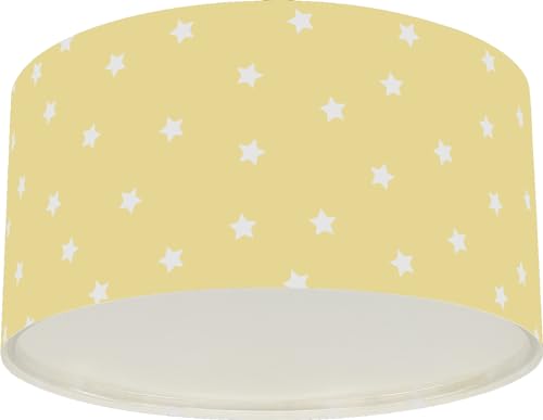 Dalber Star Light Sterne Gelb, Deckenlampe Kinderzimmer, 82216A, E27 von Dalber