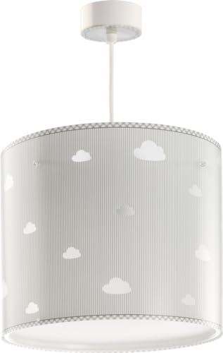 Dalber kinderlampe Pendelleuchte Hängelampe Wolken Sweet Dreams Grau, 26 x 26 x 23 cm von Dalber