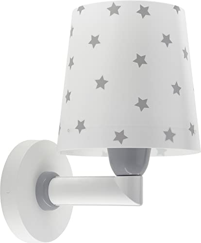 Dalber kinder Wandlampe, Kinderlampe Wandleuchte kinderzimmer Star Light Sterne Weiß 82219B, E27 von Dalber