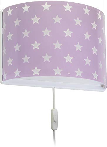 Dalber kinder Wandlampe, Kinderlampe Wandleuchte kinderzimmer Sterne Stars Malve, 81218E, E27 von Dalber