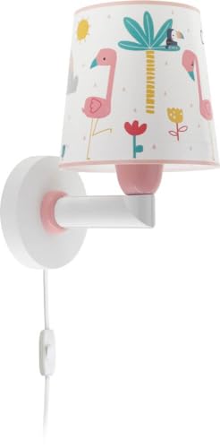 Dalber kinder Wandlampe, Kinderlampe Wandleuchte kinderzimmer Wolken Flamingo Flämisch Tiere, 82469, E27 von Dalber