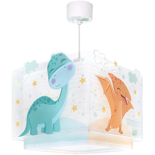 Dalber kinderlampe Pendelleuchte Hängelampe Baby Dinos Dinosaurier, 63451, E27 von Dalber
