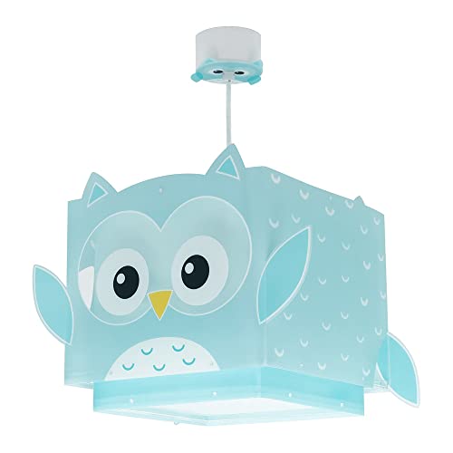 Dalber kinderlampe Pendelleuchte Hängelampe Little Owl Eule Tiere, Deckenlampe Kinderzimmer, 64392, E27 von Dalber