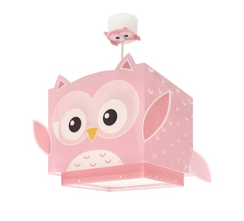 Dalber kinderlampe Pendelleuchte Hängelampe Little Pink Owl Rosa Eule Tiere von Dalber