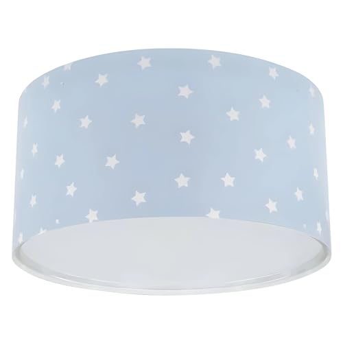 Deckenleuchte Star Light Sterne Blau, Deckenlampe Kinderzimmer, 82216T, E27 von Dalber