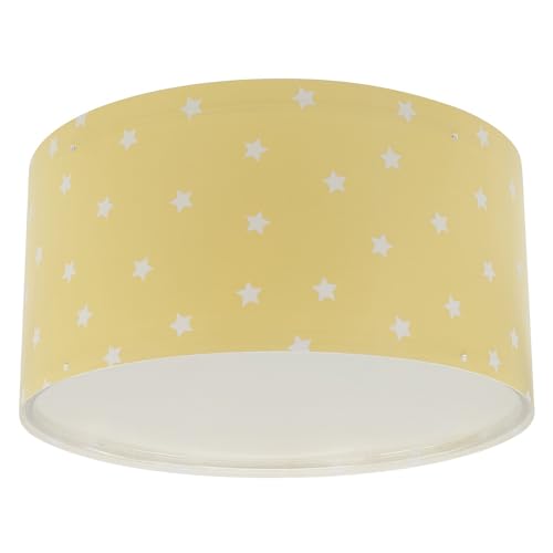 Dalber Star Light Sterne Gelb, Deckenlampe Kinderzimmer, 82216A, E27 von Dalber