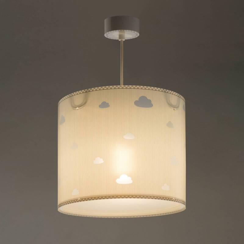 Kinder-Hängeleuchte Sweet Dreams, grau, Wolken von Dalber