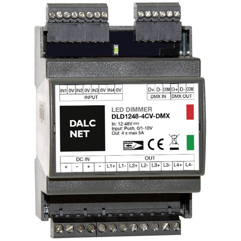 B-Ware Dalcnet Dimmer Steuergerät Dmx 12 V 48 V 5 A Cv 4 Ausgänge Innenbereich Modul B-Ware Dalcnet Dimmer Steuergerät Dmx 12 V 48 V 5 A Cv 4 Ausgänge Innenbereich Modul von Dalcnet