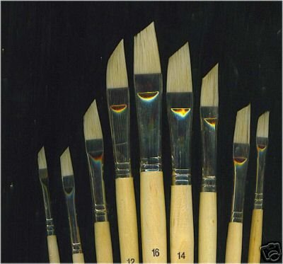9 Schrägzieher Pinsel Nr.07 Naturborste von Daler Rowney