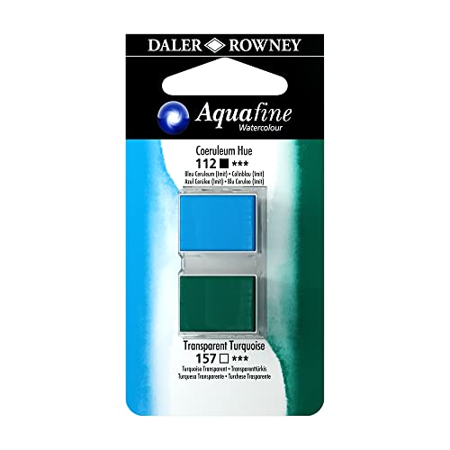 Aquafine H/P Blister Set 13 [Coeruleum Blue (Hue)/Transparent Türkis von Daler Rowney
