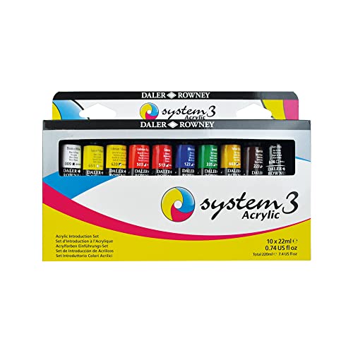 Daler Acrylfarbe 10 Tuben a 22 ml von Daler Rowney