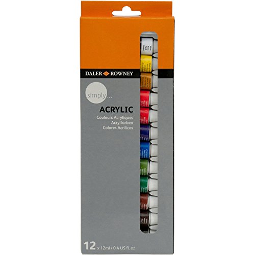 Daler Rowney : Simply Acrylic Paint : Set : 12ml : Set of 12 Daler Rowney : Simply Acrylic Paint : Set : 12ml : Set of 12 von Daler Rowney