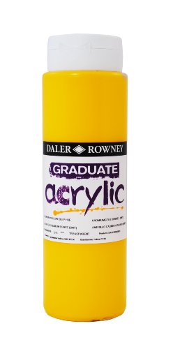 Daler-Rowney 123500618 Graduate Acrylfarbe, 500 ml, Gelb (CAD YEL D HUE) von Daler Rowney