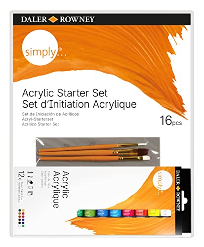 Daler Rowney 126500005 - Simply Acrylic Starter Set von Daler Rowney