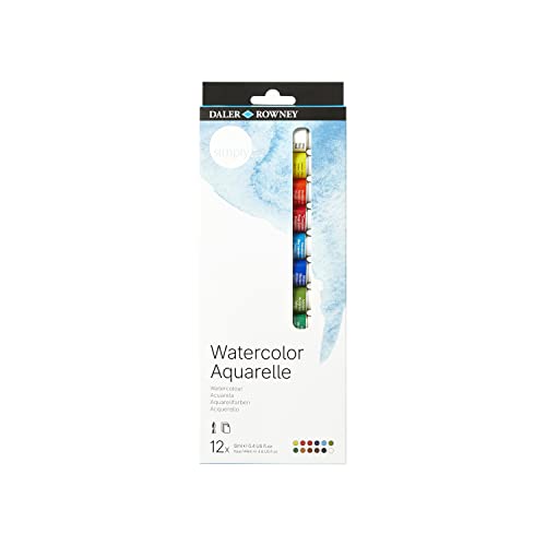 Daler Rowney 134500100 - Simply Watercolour Set, 12 x 12 ml von Daler Rowney