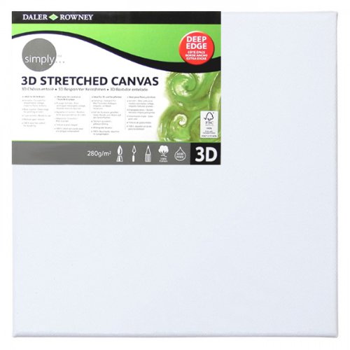 Daler Rowney 515086060 - Simply Canvas 3D, 60 x 60 cm von Daler Rowney