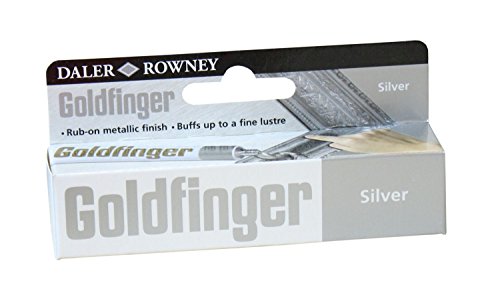Daler-Rowney 86650009 - Goldfinger Veredelungsfarbe silber, 22 ml von Daler Rowney