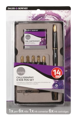 Daler-Rowney 86680011 - Kalligraphieset, 14 teilig von Daler Rowney