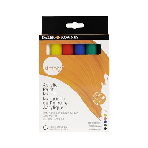 Daler Rowney Dal Simply Acrylic Marker Set of 6 Daler Rowney Dal Simply Acrylic Marker Set of 6 von Daler Rowney