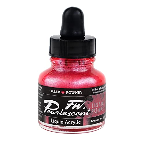 Daler-Rowney FW 29,5 ml Acryl Perle Liquid Flasche – Hot Mama rot Daler-Rowney FW 29,5 ml Acryl Perle Liquid Flasche – Hot Mama rot von Daler Rowney