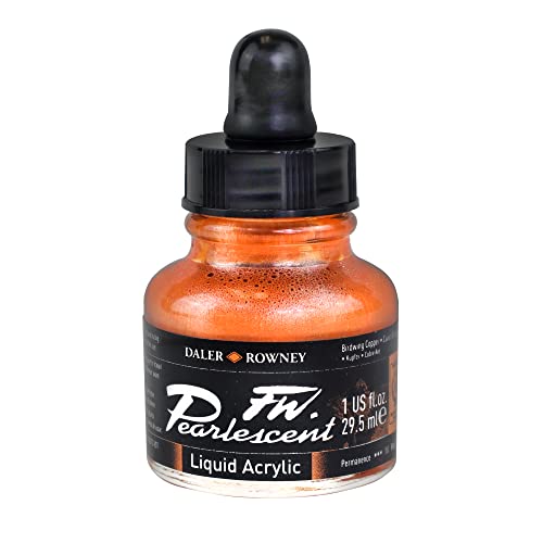 Daler – Rowney FW 29,5 ml Acryl-Perlen-Flüssigflasche – Vogelflügel-Kupfer von Daler Rowney