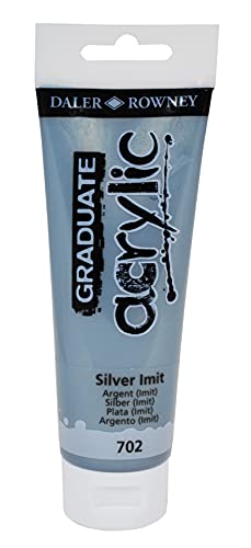 Daler Rowney Graduate 123120573 Acrylfarbe, 120 ml, Silber von Daler Rowney