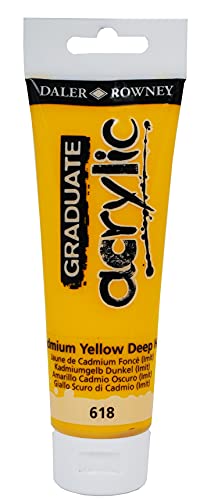 Daler Rowney Graduate Acryl 120 ml Cadmium Yellow Deep Hue (618) von Daler Rowney