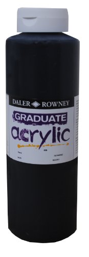 Daler-Rowney Graduate Acrylfarbe, 1-l-Flasche, Schwarz von Daler Rowney