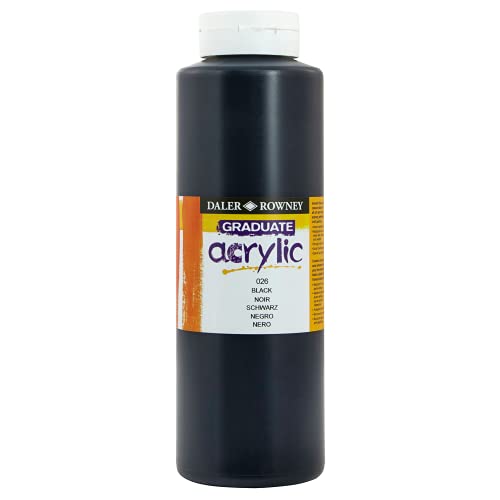 Daler-Rowney Graduate Acrylfarbe, 500 ml, Schwarz von Daler Rowney