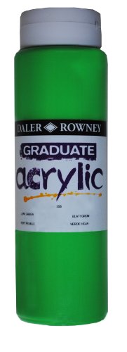 Daler-Rowney Graduate Acrylfarbe, 500-ml-Flasche, Blattgrün von Daler Rowney