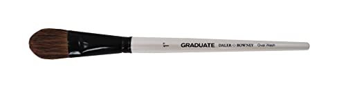 Daler Rowney Graduate Waschbürste für Pony, Synthetik, oval, Größe 1 von Daler Rowney