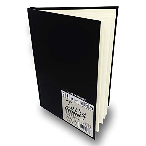 Daler Rowney - Ivory Artist's Hardback Sketch Book - 90gsm - 78 Removable Pages - A5 Portrait von Daler Rowney