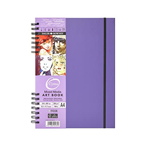 Daler Rowney Optima 468298400 Pad für Verschiedene Medien, Einzelbett, Amethyst, WB A4 250G 30SH Daler Rowney Optima 468298400 Pad für Verschiedene Medien, Einzelbett, Amethyst, WB A4 250G 30SH von Daler Rowney