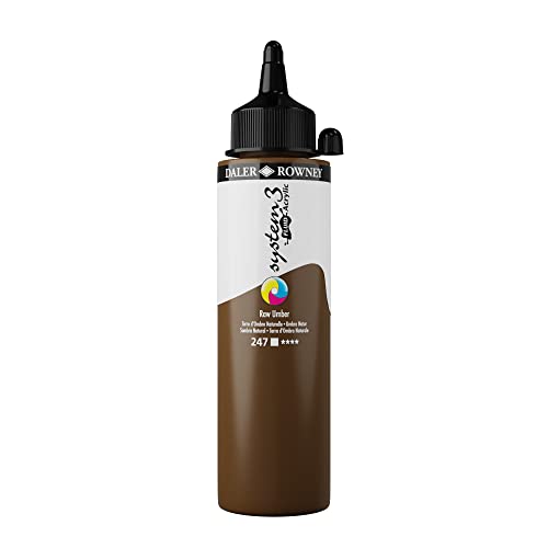 Daler-Rowney System 3 Fluid Acrylic - 250ml Raw Umber (Note: UK Mainland Delivery Only) von Daler Rowney