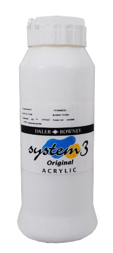 Daler – Rowney System 3 arcyclfarbe, 1 l – Titan Weiß von Daler Rowney
